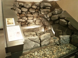 茶臼山古墳横穴式石室復元模型