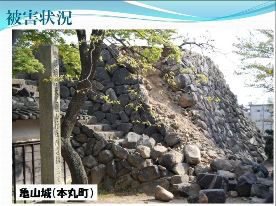 亀山でおきた大きな地震